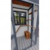 8ft long x 3ft wide x 7.5" tall Catio / Cat lean to Painted Grey